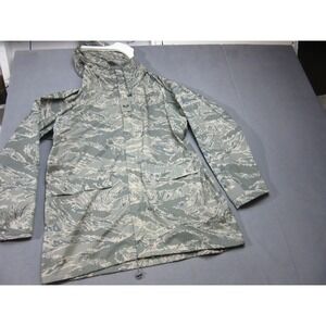 ORC Industries Jacket Improved Rainsuit Mens Small Green Tiger Stripe Camo APECS